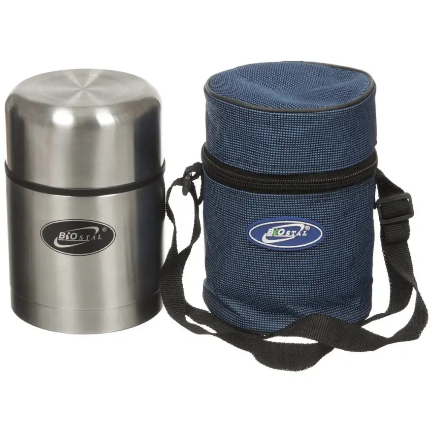 Термос для еды Биосталь, 0,5 л, в чехле