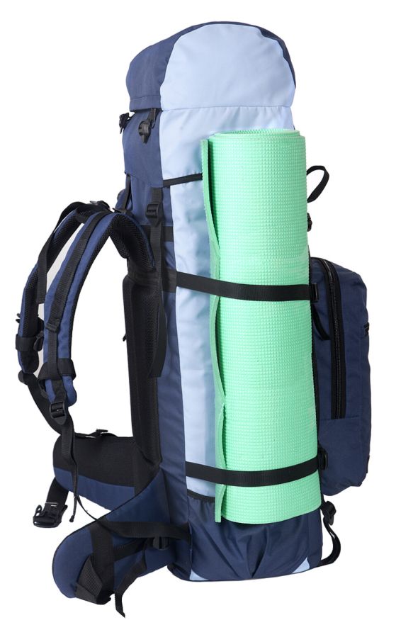 Рюкзак туристический Оптимал 4, синий-голубой, 70 л, ТАЙФ