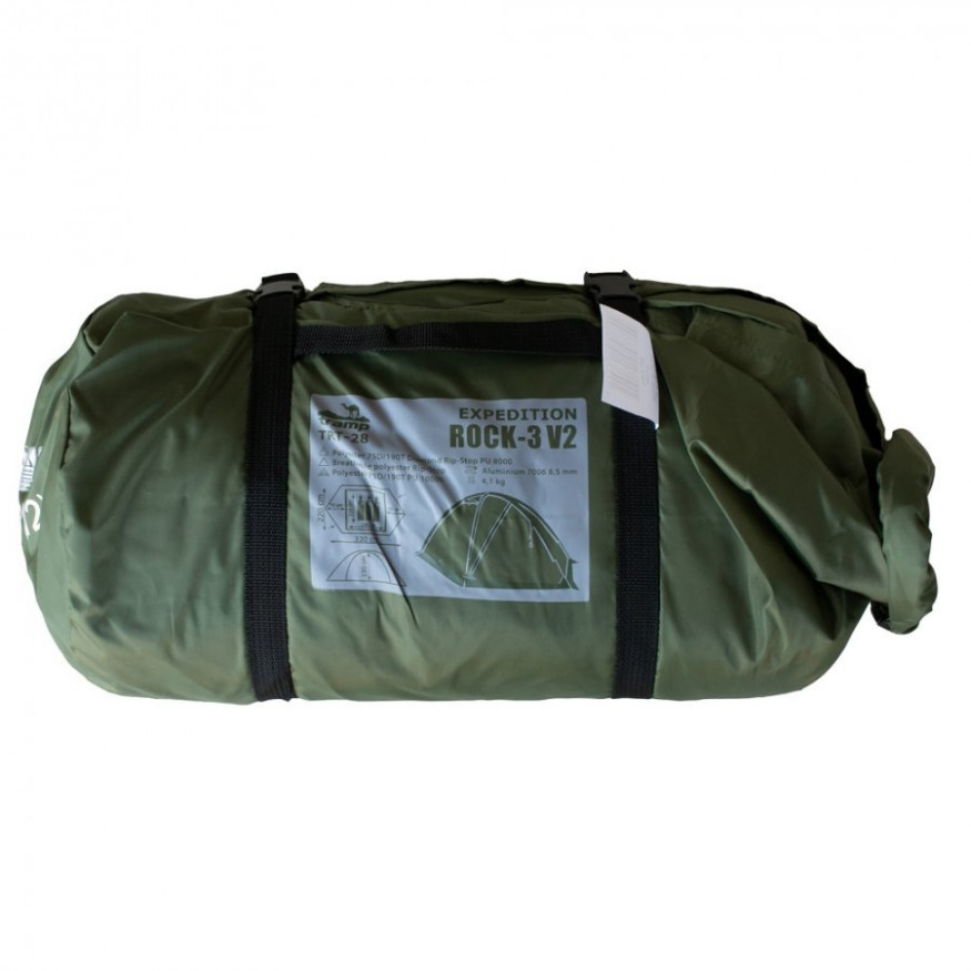 Палатка Tramp Rock 3 v2, зеленый