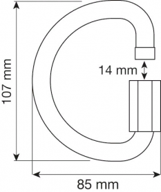 Соединительный элемент D QUICK LINK ALU 12 mm, CAMP
