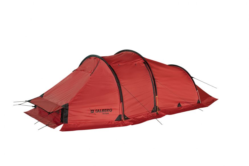 Палатка TALBERG Norga 3, двухместная, с выходом под трубу, красный цвет