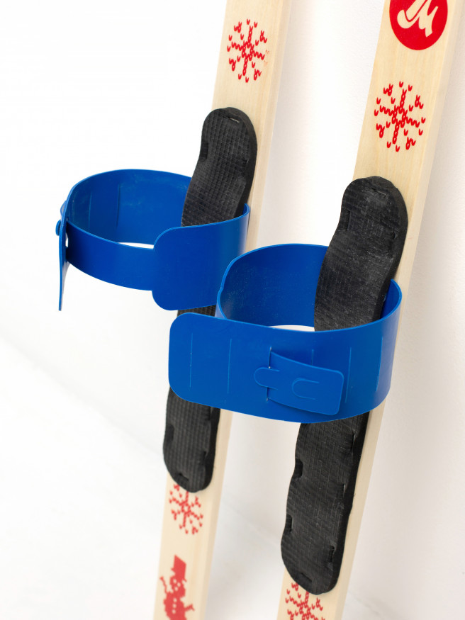 Детский лыжный комплект BABY 90 см, лыжи+крепления+палки