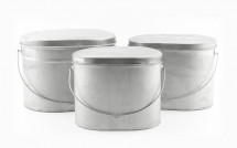 Набор из 3-х низких котелков 4;5;6,5 л "Матрешка" (титан) Роза Ветров