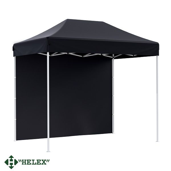 Тент-шатер Helex 24322, (раскладывается гармошкой) 3х2х3м полиэстер, черный 