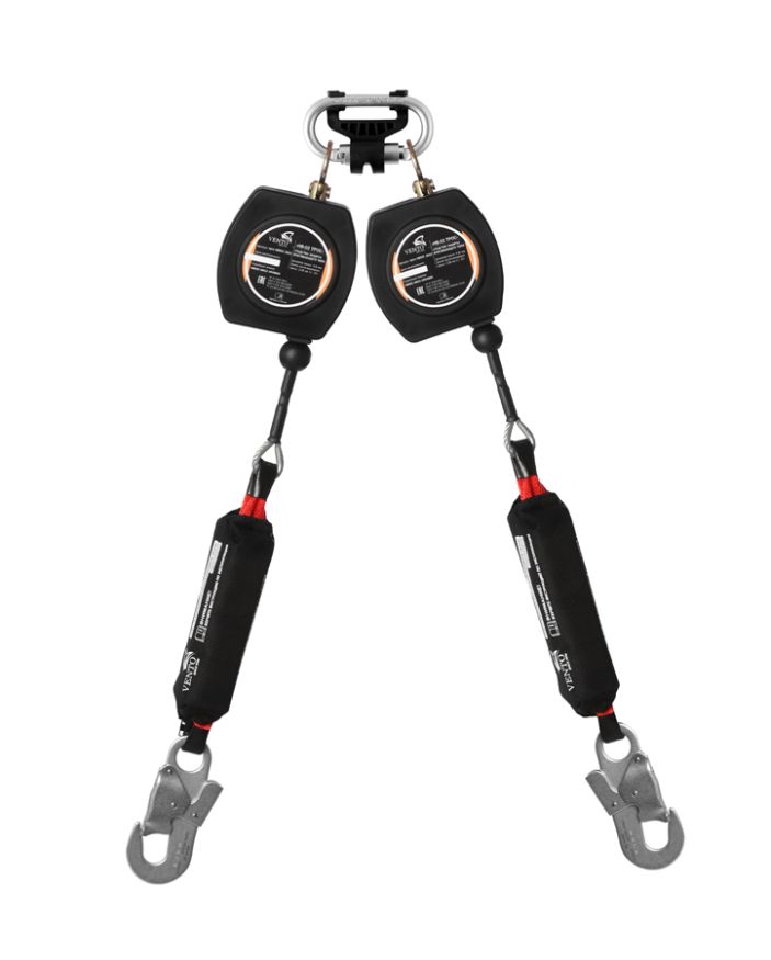 Двухплечевое СИЗ втягивающего типа &amp;quot;НВ-02 трос&amp;quot; с карабином &amp;quot;Монтажный&amp;quot;
