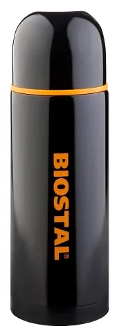 Термос Биосталь-СПОРТ с узкой горловиной, цв. черный, 0,75 л
