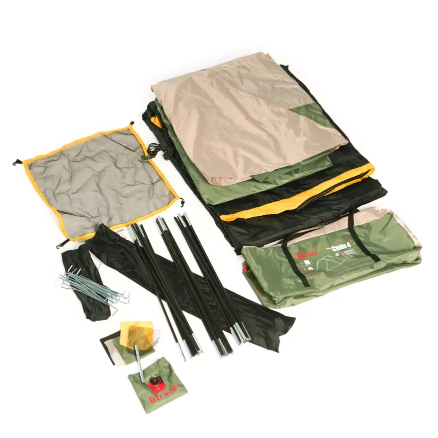 Палатка Canio 3, зеленый/бежевый, Btrace