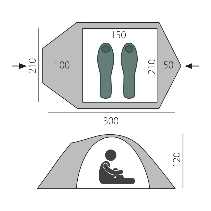 Палатка Challenge 2-местная, Btrace