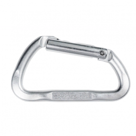 Карабин дюралевый трапеция Малый с р/ж с прямой защелкой кейлок, 22 кН, Ринг