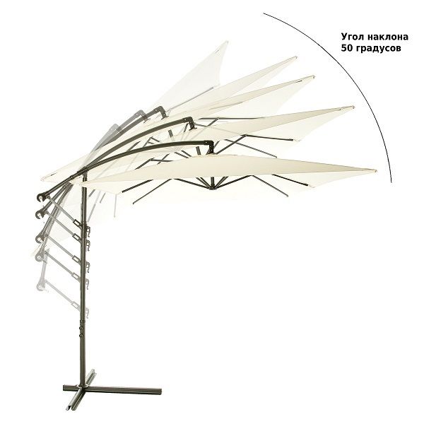 Зонт садовый бежевый, 6401, Green Glade