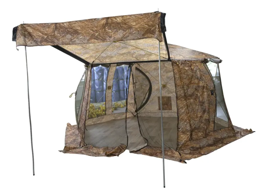 Шатер ЧУМ 2 с навесом и проклейкой швов