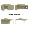 Тент-шатер быстросборный 4362 3x6х3м (раскладывается гармошкой) полиэстер бежевый